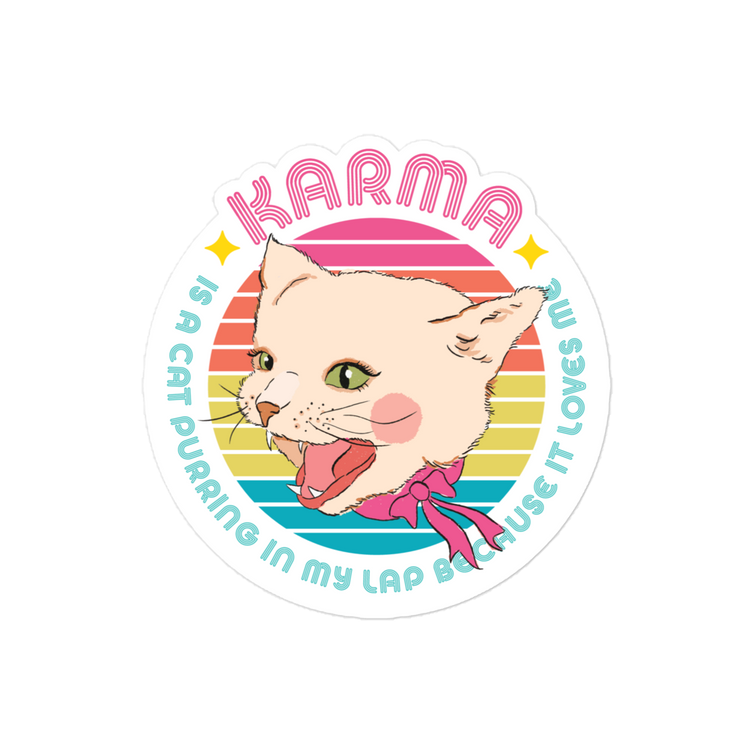 Karma Kitten Sticker!