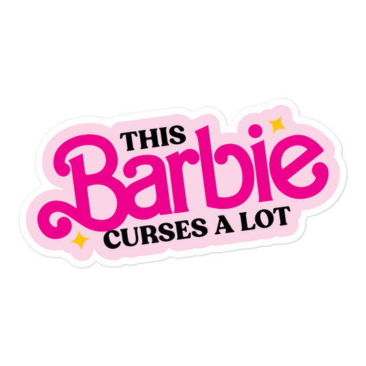 This Barbie Curses a Lot Sticker