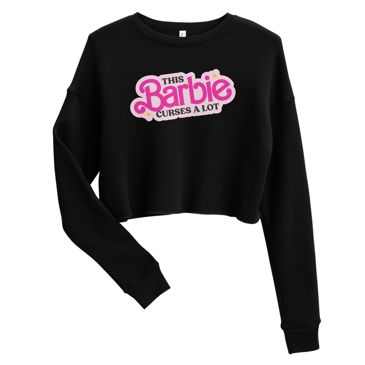 This Barbie Curses a Lot Crop Sweatshirt