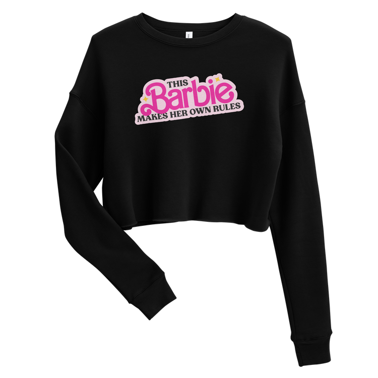 This Barbie Makes Her Own Rules Crop Sweatshirt