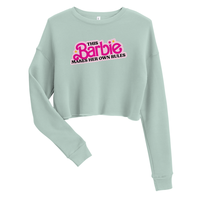 This Barbie Makes Her Own Rules Crop Sweatshirt