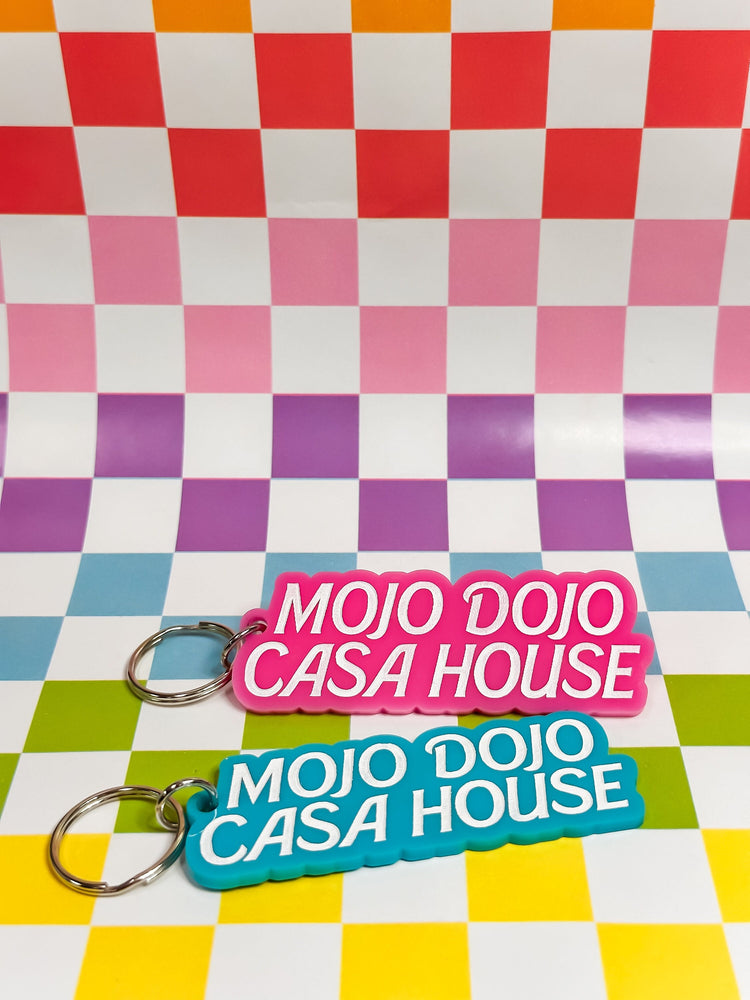 Mojo Dojo Casa House - Laser Engraved and Hand Painted Keychain