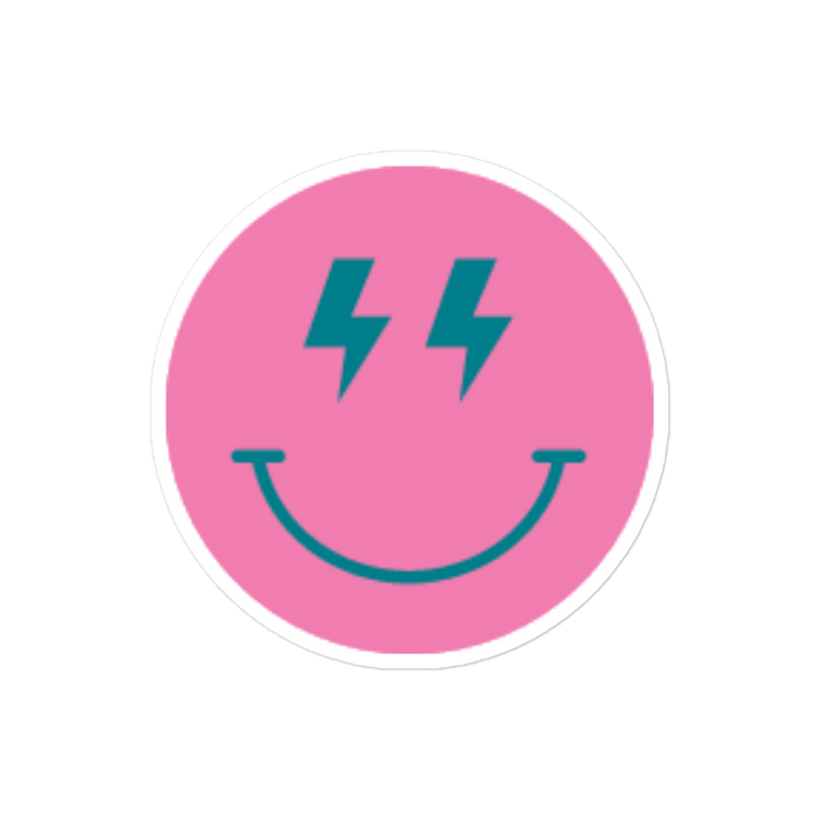 Lightning Bolt Smile - Sticker