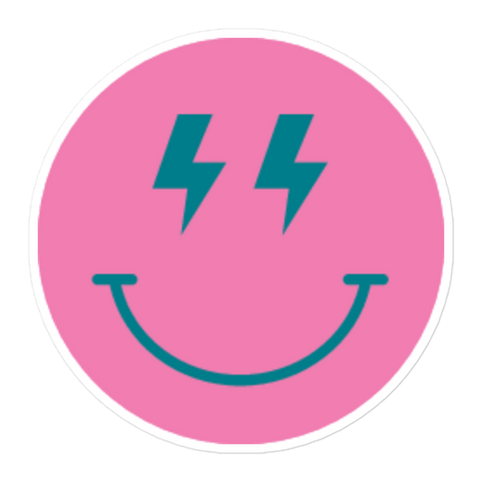 Lightning Bolt Smile - Sticker